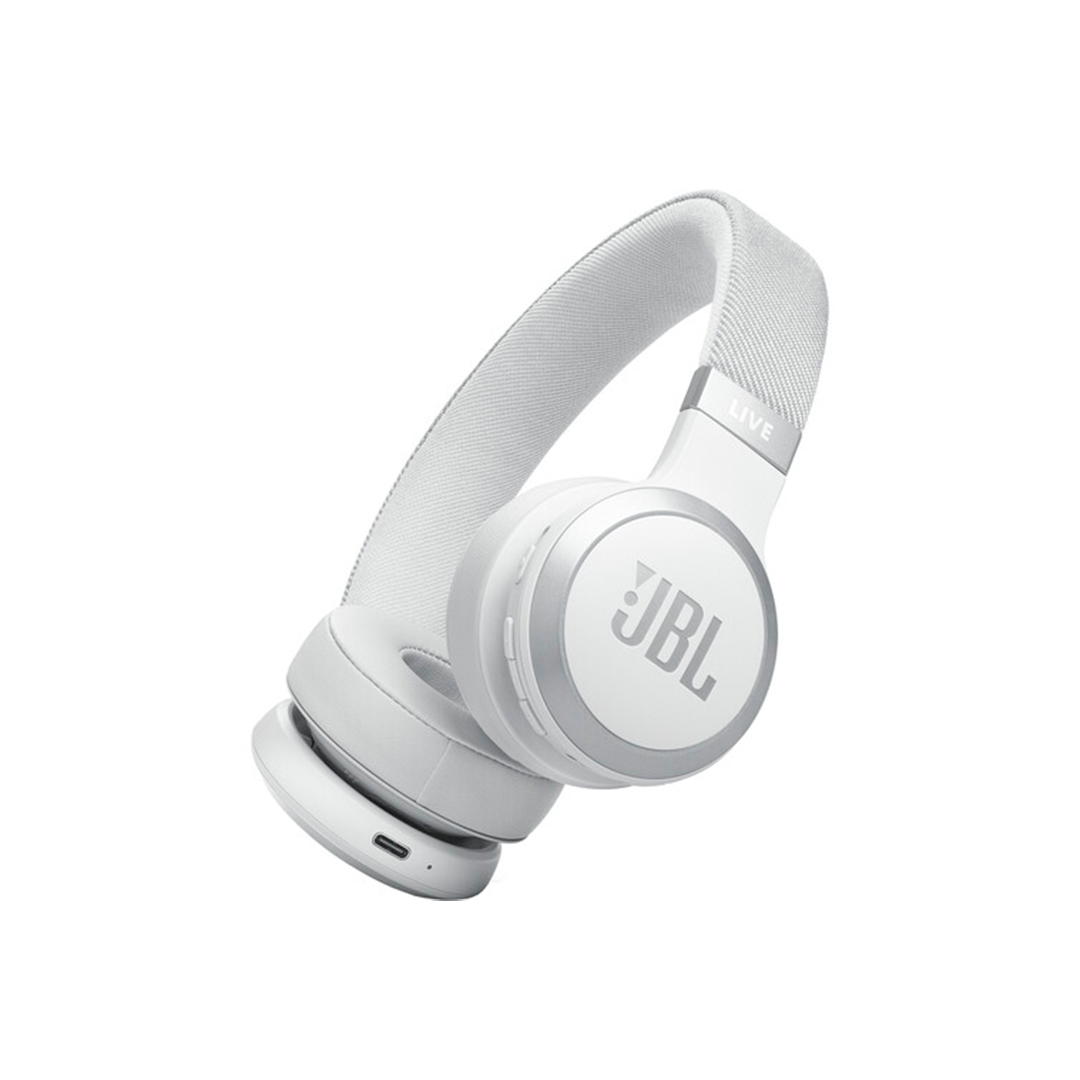 JBL Live 670NC Noise-Cancelling On-Ear Wireless Headphones - White in Qatar JBL Live 670NC Noise-Cancelling On-Ear Wireless Headphones - White in Qatar